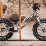 Graphic showing the height of the Early Rider big foot kids balance bike
