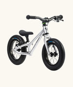 Early Rider charger balance bike with brakes in brushed aluminium. 