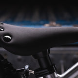 Close up of the seat on the Early rider big foot kids balance bike