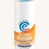 Earth conscious deodorant stick in Indian bay leaf and orange flavour available at Babipur.