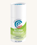 Earth conscious deodorant stick in lemon and rosemary flavour available at Babipur.