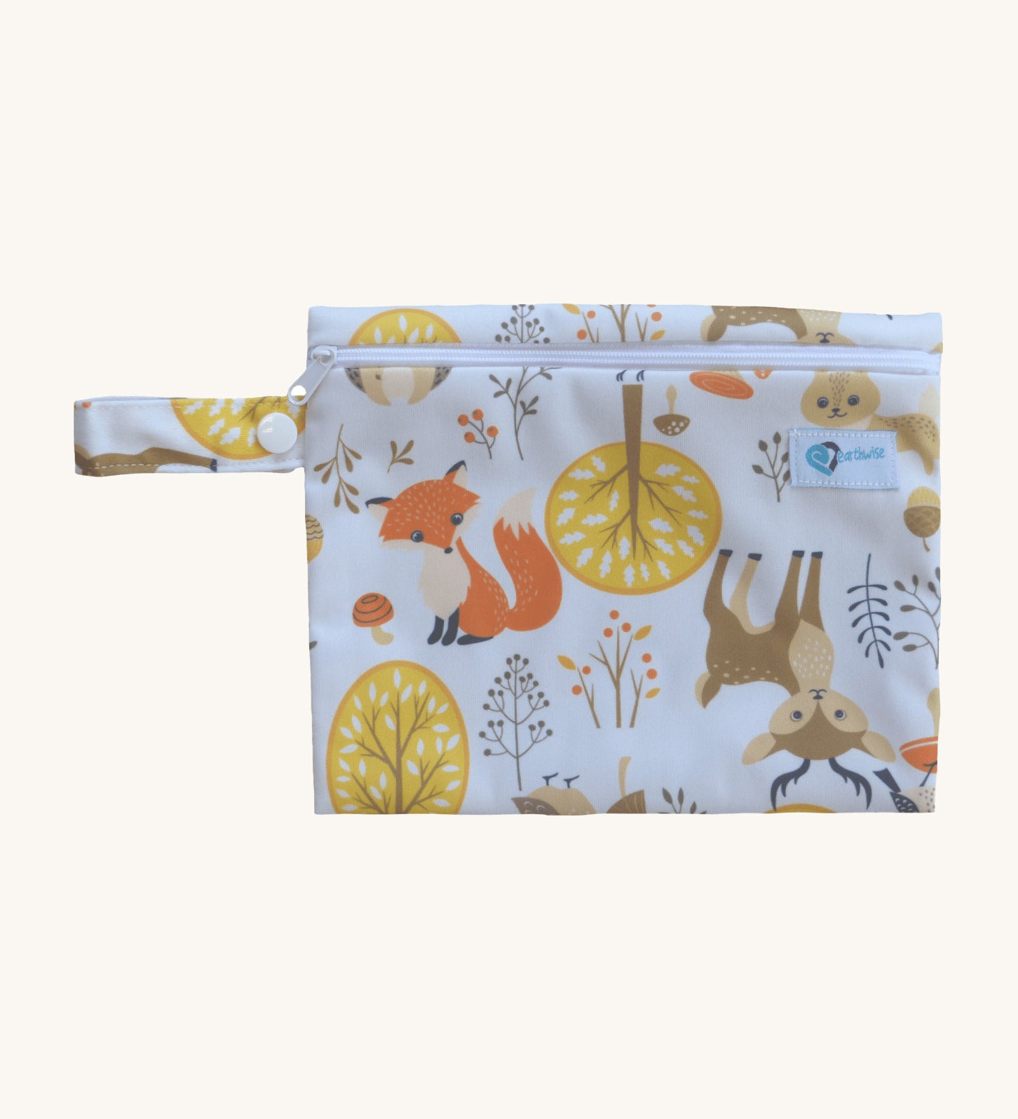 Earthwise Period Pad Purse in woodland print.