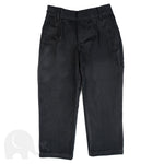 The Eco Outfitters organic and fair trade cotton school trousers in black