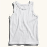 Eco Outfitters organic cotton vest top for kids to wear under school uniforms.