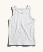 Eco Outfitters organic cotton vest top for kids to wear under school uniforms.