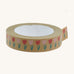 A roll of Babipur eco paper craft tape in brown with a tulips design.