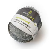 Ecoliving Steel Scourers 3 Pack