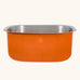 Elephant Box Stainless Steel Washing Up Bowl with an Orange coloured outer.