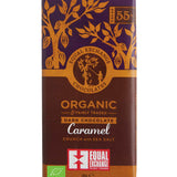 equal exchange salted caramel bar in wrapper