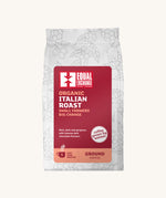 The Equal Exchange Italian Roast organic ground coffee, in a white 200g bag
