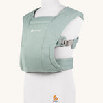 Ergobaby Embrace Soft Knit Newborn Baby Carrier in Jade. Side view on a mannequin.