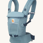 Ergobaby Adapt  SoftFlex™ Mesh Baby Carrier in Slate Blue. Side view. 