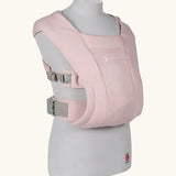 Ergobaby Embrace soft knit newborn baby carrier in blush pink.