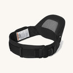 A view of the seat of the Ergobaby Lift Hip Seat baby carrier, in Onyx Black. 