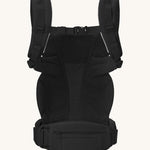 The back of the Ergobaby Omni Deluxe Mesh baby carrier in Onyx Black.
