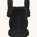 The back of the Ergobaby Omni Deluxe Mesh baby carrier in Onyx Black.