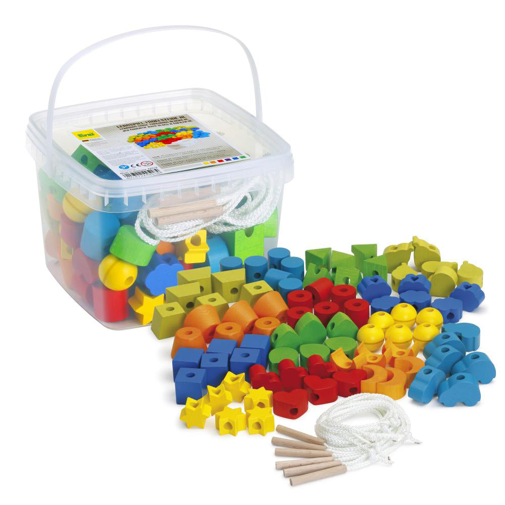 Erzi Wooden Threading Blocks Learning Game – Babipur