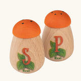 Erzi wooden play food salt and pepper shaker pots.  