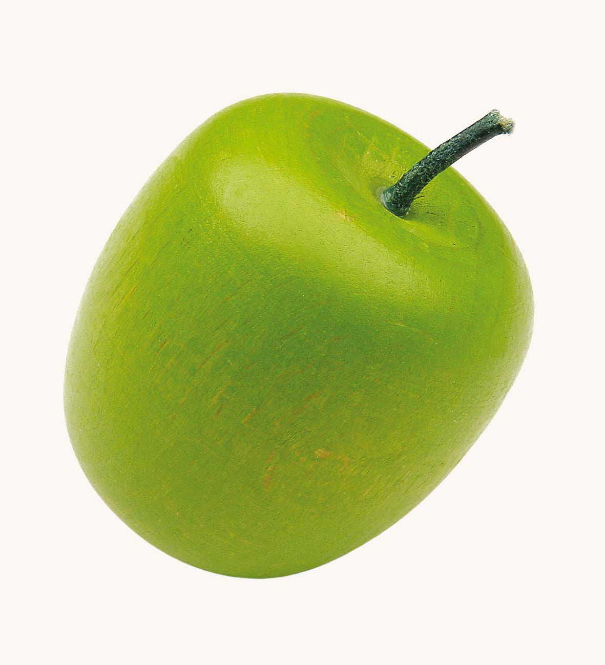 Erzi green coloured wooden apple play food.
