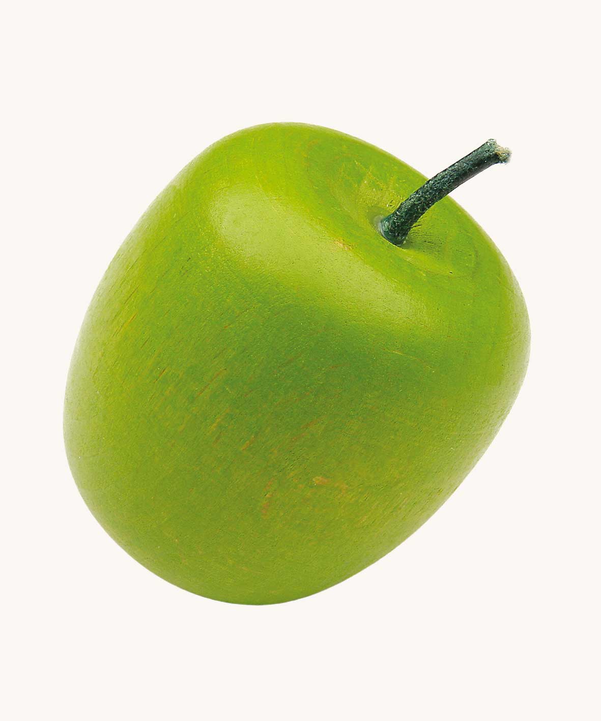 Erzi green coloured wooden apple play food.
