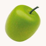 Erzi green coloured wooden apple play food.