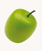 Erzi green coloured wooden apple play food.