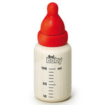 Erzi wooden toy baby bottle pictured on a plain background 