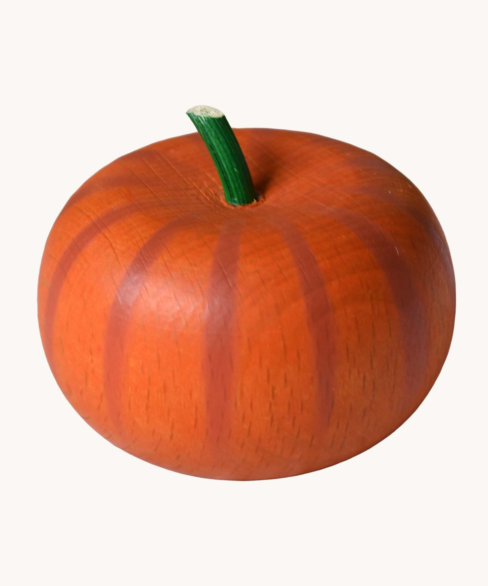 Erzi wooden toy pumpkin-play food. 