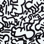  with a high-contrast black and white design crawling baby design