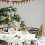 underneath the Fabelab Merry Christmas decorative bunting