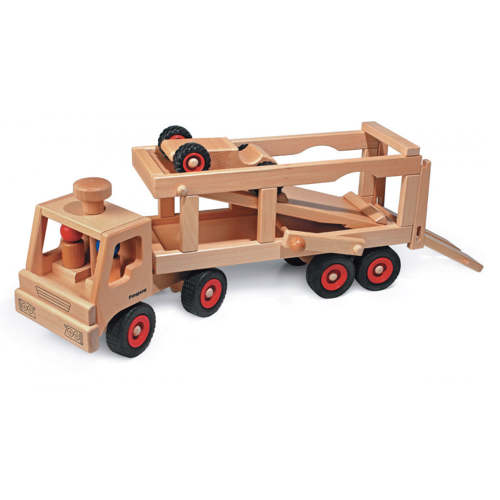 Fagus Handmade Wooden Car Transporter Lorry Toy Babipur fagus-handmade-wooden-car-transporter-lorry-toy-babipur