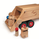 fagus garbage bin sitting on the back of the truck