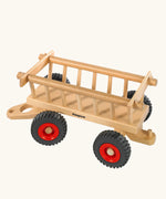 Fagus handmade wooden hay wagon toy attachment that hitches onto the Fagus Old Tractor, Modern Tractor, Jeep, Skip Truck, Container Tipper Lorry and the Dumper Truck.