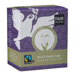 Fair Squared zero waste Khiro's Aleppo soap on a white background