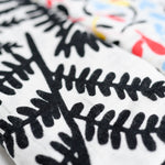  looking at the Fern muslin print from the Etta Loves Organic Cotton Baby Muslin Squares 2 Pack - Fern/Sycamore