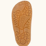 Tread detail on the rubber sole of the Froddo Barefoot f-motion kids shoes. 