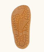 Tread detail on the rubber sole of the Froddo Barefoot f-motion kids shoes. 
