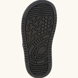 Froddo Barefoot Loop Sole of black leather school shoes, ergonomically designed with thinner rubber and wider toe box. 