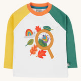 Frugi organic cotton Alfie interactive long sleeved top.