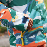 The inside of the Frugi Children's Snow & Ski Coat - Alpine Adventures