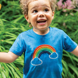 Frugi Avery applique rainbow top