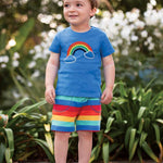 Frugi avery organic cotton applique rainbow top