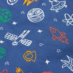  fleece lining on the Frugi Little Penhale Parka - Dream Big/Navy