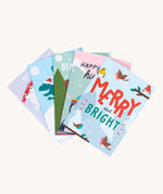 The Frugi colour-in 5 pack of Christmas cards with unique and playful designs, printed on FSC paper