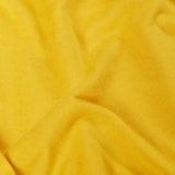 The bright yellow coloured lining inside the Frugi cobalt blue coloured rain jacket