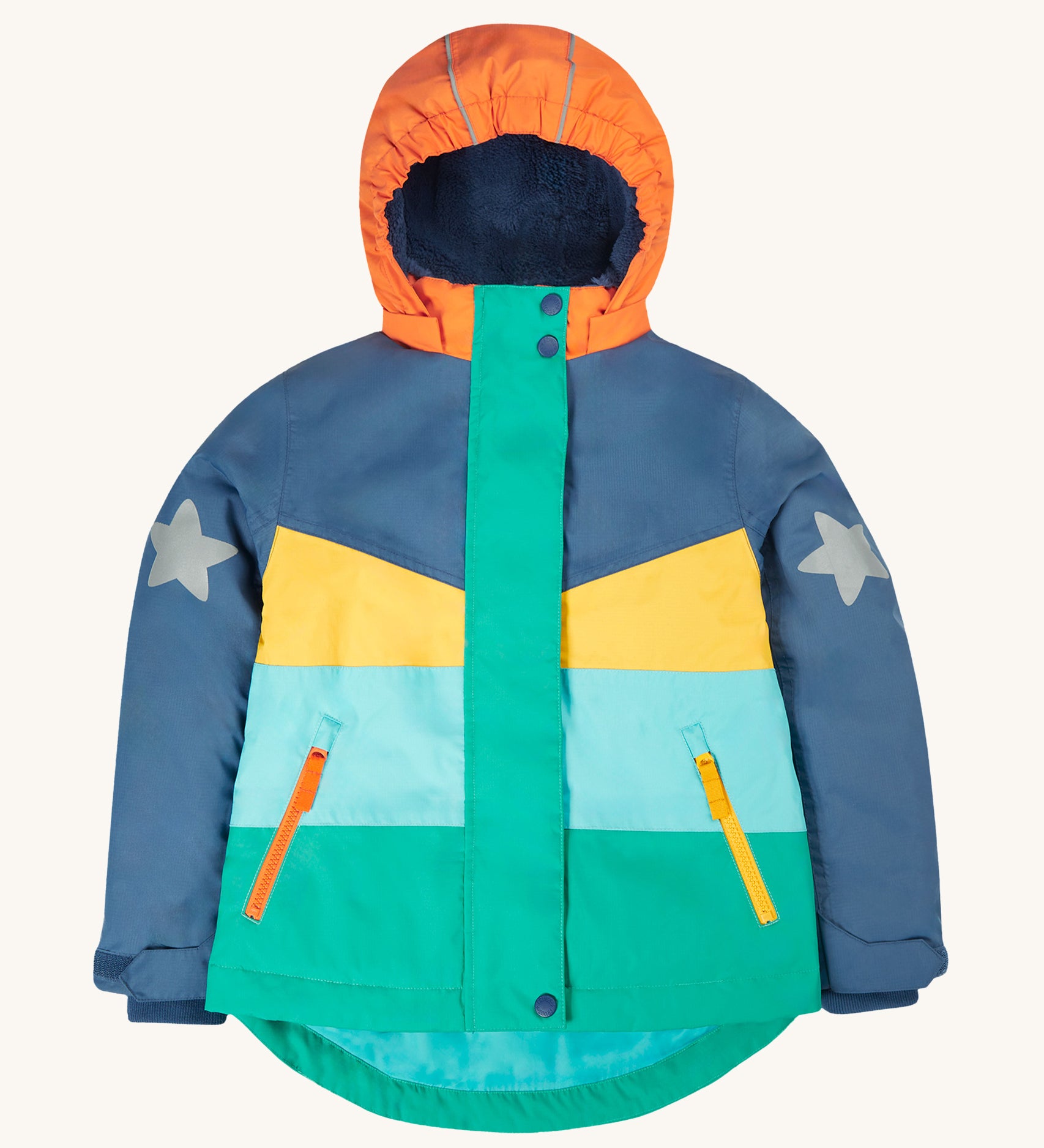 Frugi Snow Ski Coat Iguana Colourblock – Babipur