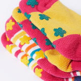 Frugi kids organic cotton grippy socks featuring wild woods designs. 