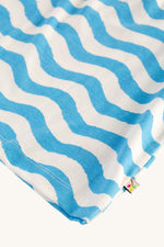 A closer view of the wave pattern on the Frugi Daisies Melody top