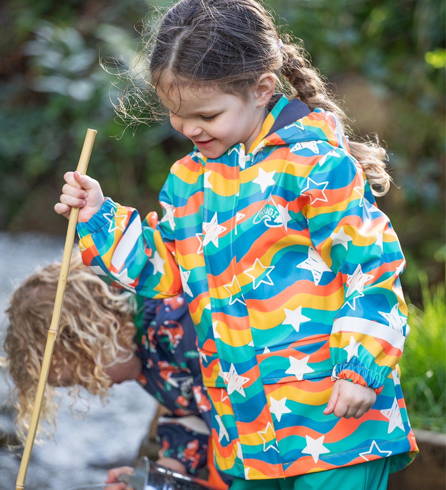 Frugi Puddle Buster Coat Wavy Stars – Babipur - Main Image