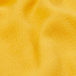 A close up of the yellow fleece liner from the Frugi panda play puddle buster waterproof all in one. 